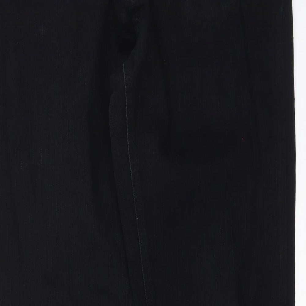 Disco Womens Black  Denim Skinny Jeans Size 14 L29 in
