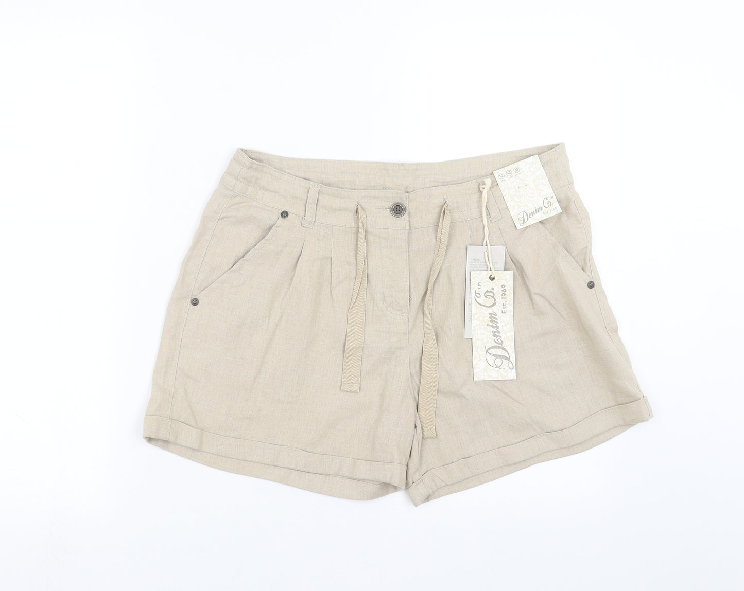 Primark Womens Beige   Hot Pants Shorts Size 12