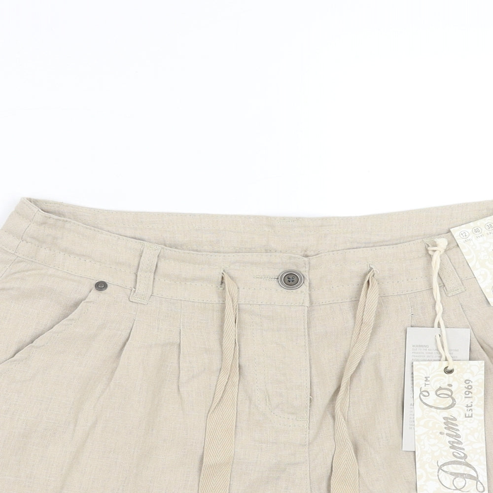 Primark Womens Beige   Hot Pants Shorts Size 12