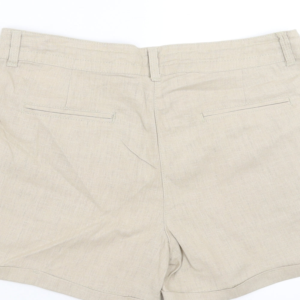 Primark Womens Beige   Hot Pants Shorts Size 12