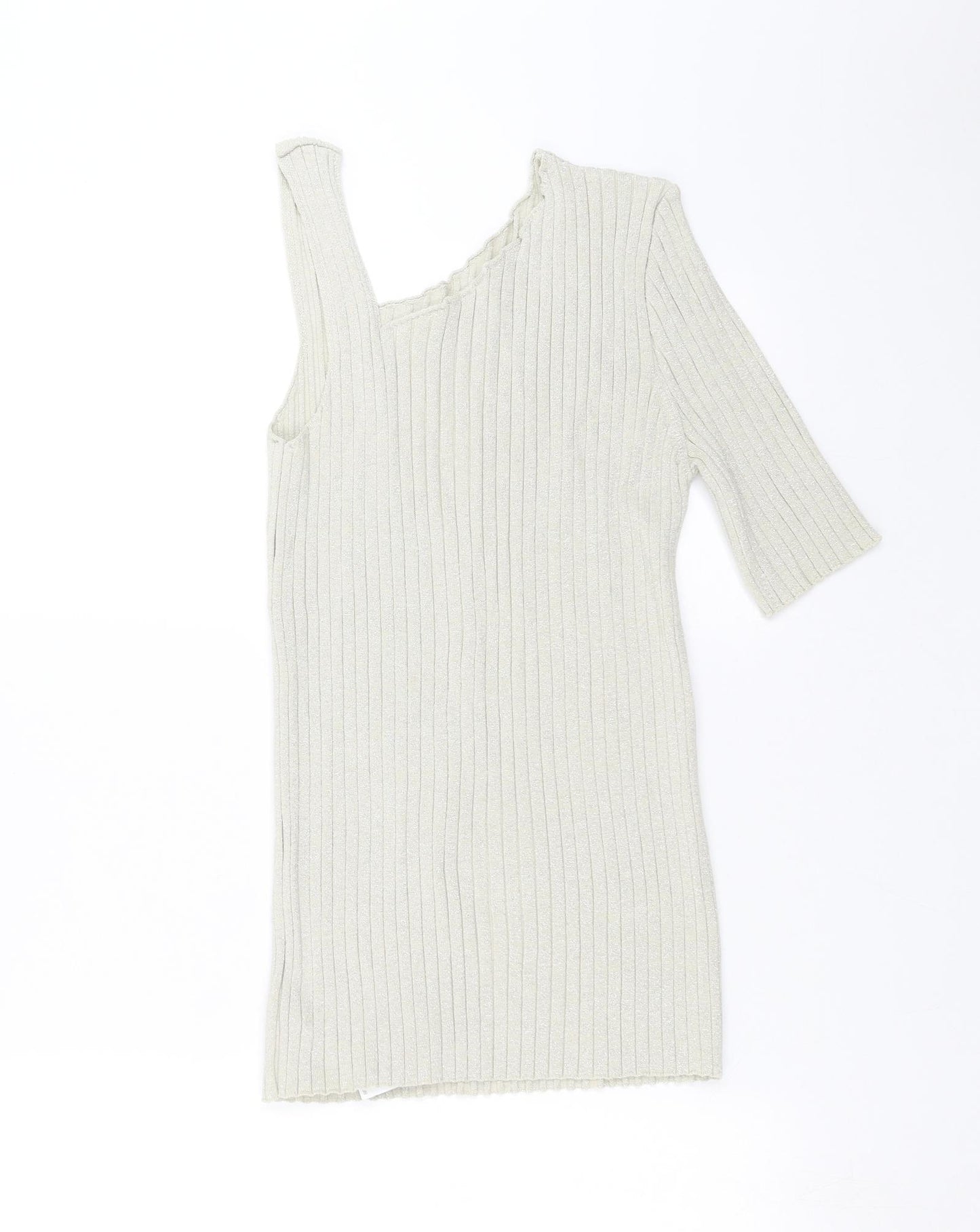 NEXT Womens Beige   Pullover Jumper Size 14  - One Sleeve