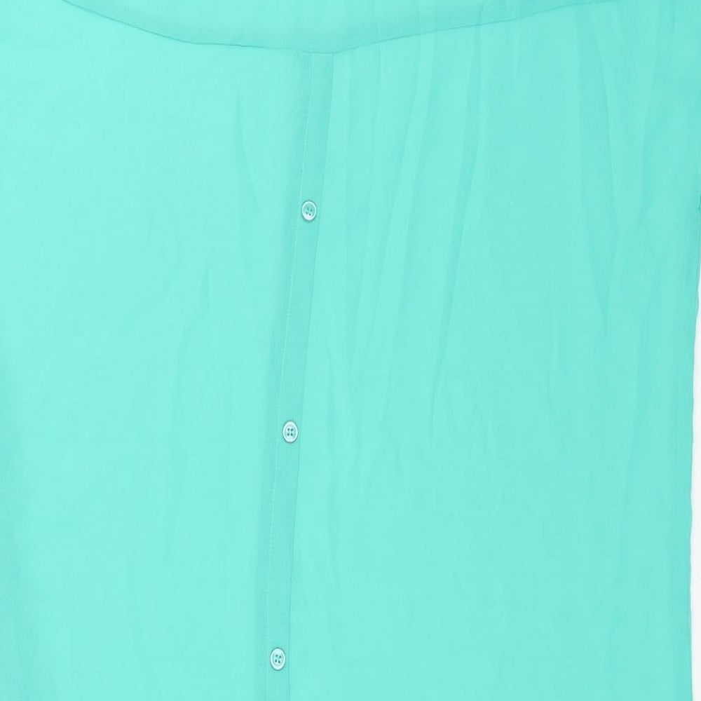 VILA Womens Green   Basic Blouse Size M