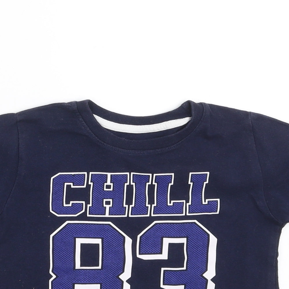 Primark Boys Blue   Basic T-Shirt Size 18-24 Months  - Chill