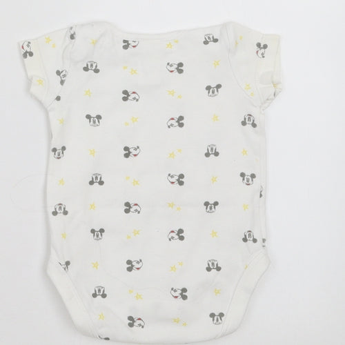 Zara Baby Baby White   Babygrow One-Piece Size 0-3 Months  - Mickey mouse