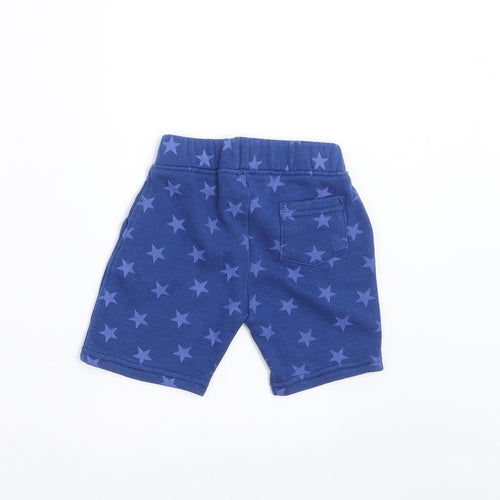 Primark Boys Blue Geometric   Trousers Size 12-18 Months  - star pattern shorts