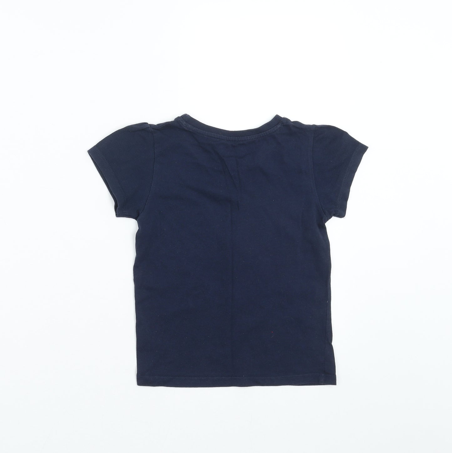 Young Dimension Girls Blue   Basic T-Shirt Size 6-7 Years  - love