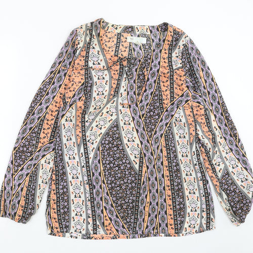 BPC Selection Womens Multicoloured Floral  Basic Blouse Size 14