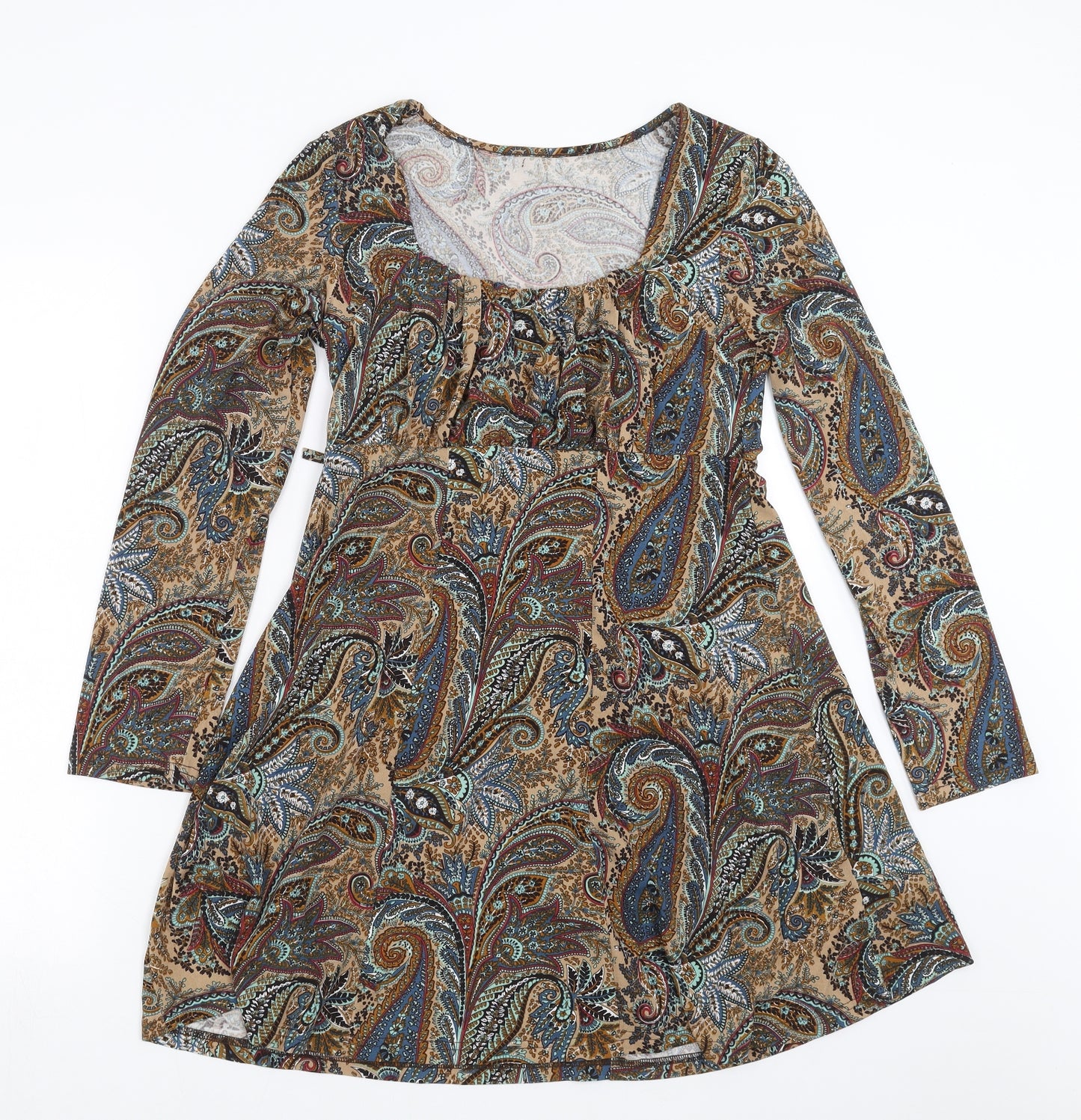 Preworn Womens Multicoloured Paisley  Fit & Flare  Size M