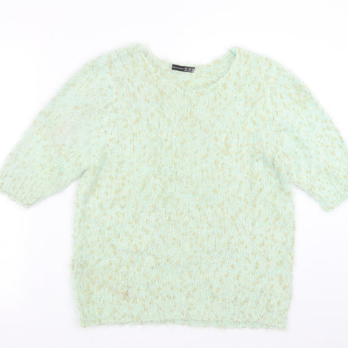 Primark Womens Green  Knit Pullover Jumper Size 16