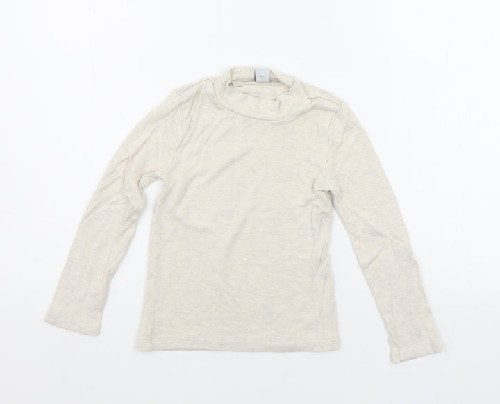 TU Boys Beige   Basic T-Shirt Size 5 Years
