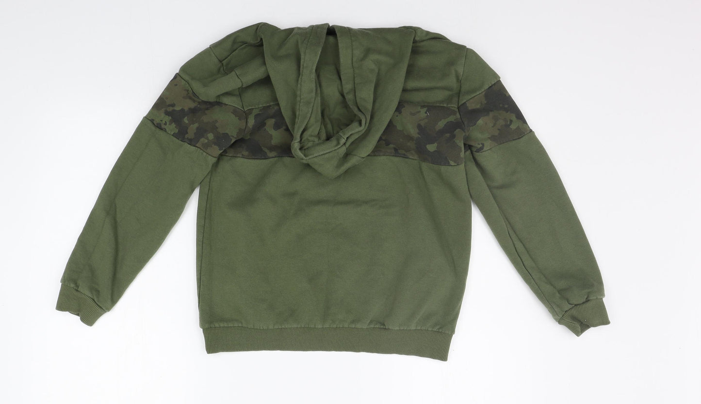 George Boys Green Geometric  Pullover Hoodie Size 12-13 Years