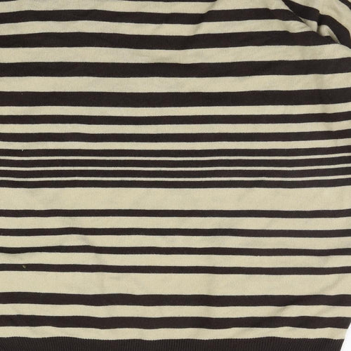 New Look Womens Beige Striped  Pullover Jumper Size 10