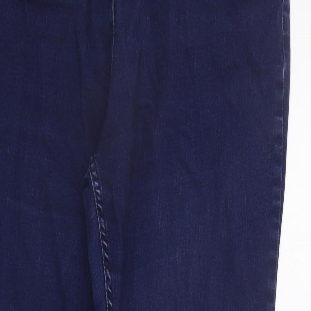 Marks and Spencer Womens Blue   Straight Jeans Size 14 L27 in