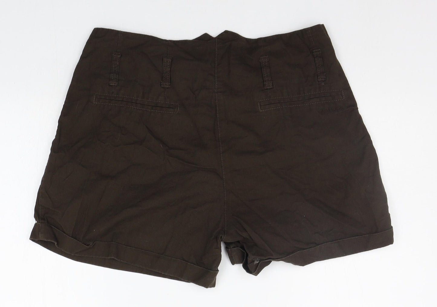 Kangol Womens Brown   Cut-Off Shorts Size 14