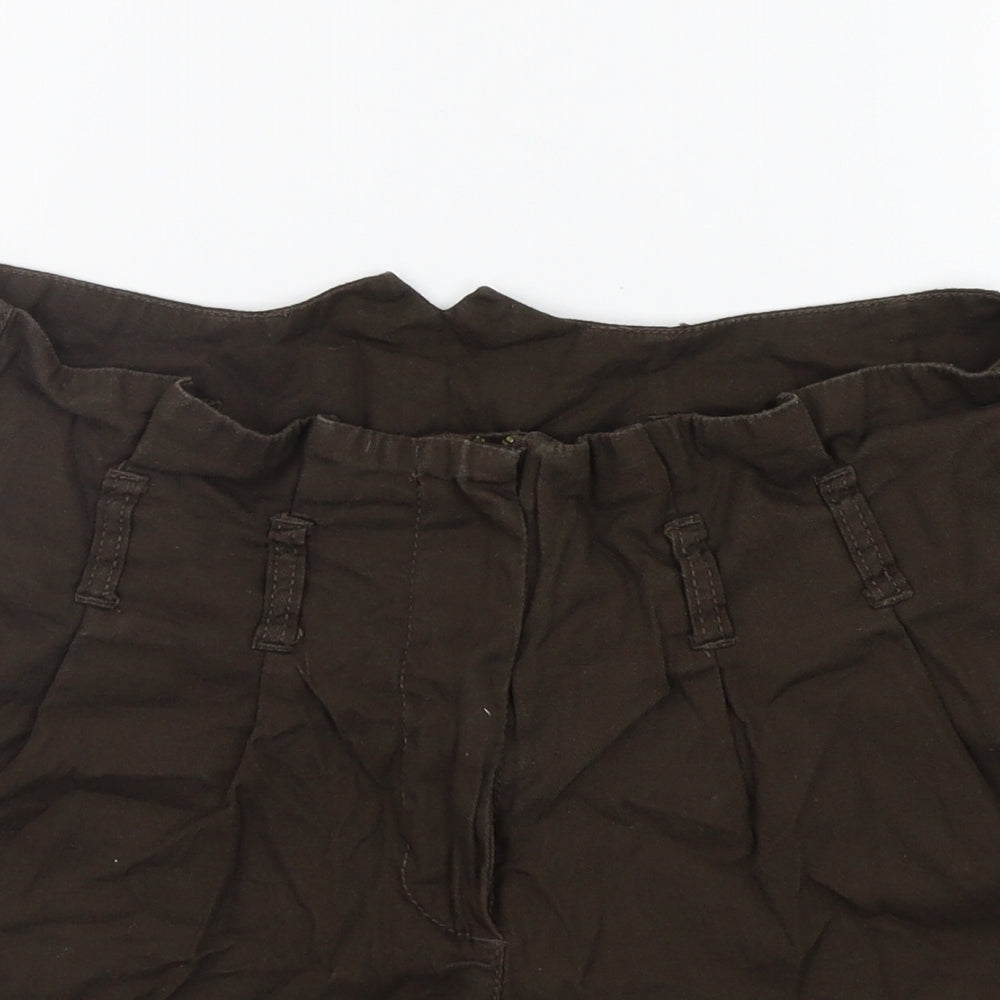 Kangol Womens Brown   Cut-Off Shorts Size 14
