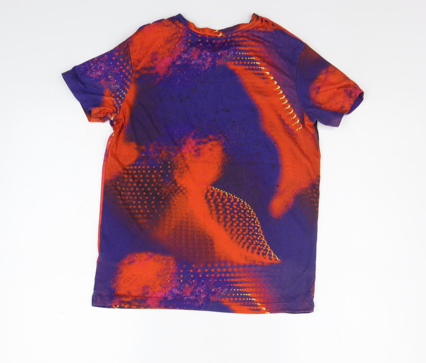George Boys Orange Geometric  Basic T-Shirt Size 12-13 Years