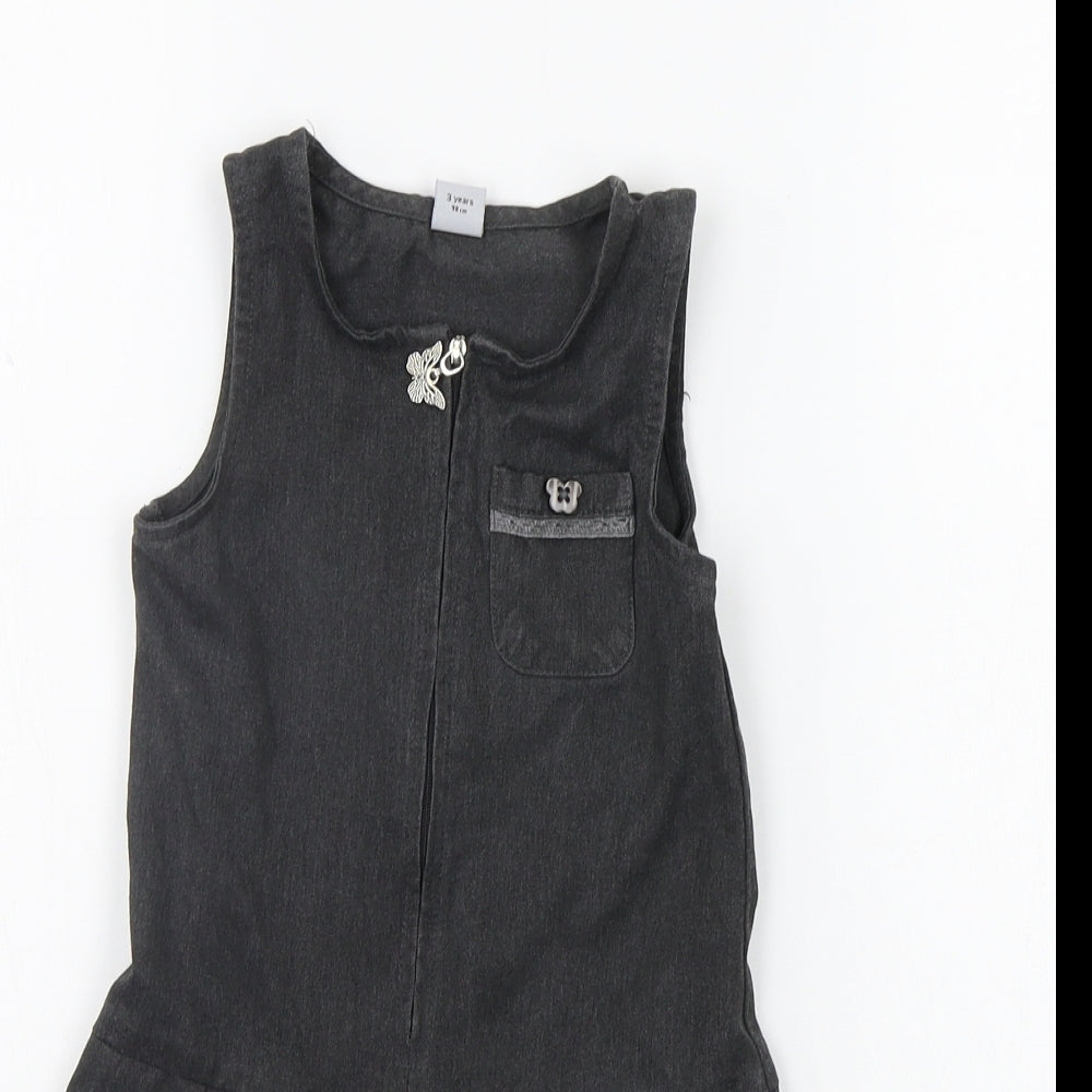 TU Girls Grey   A-Line  Size 3 Years