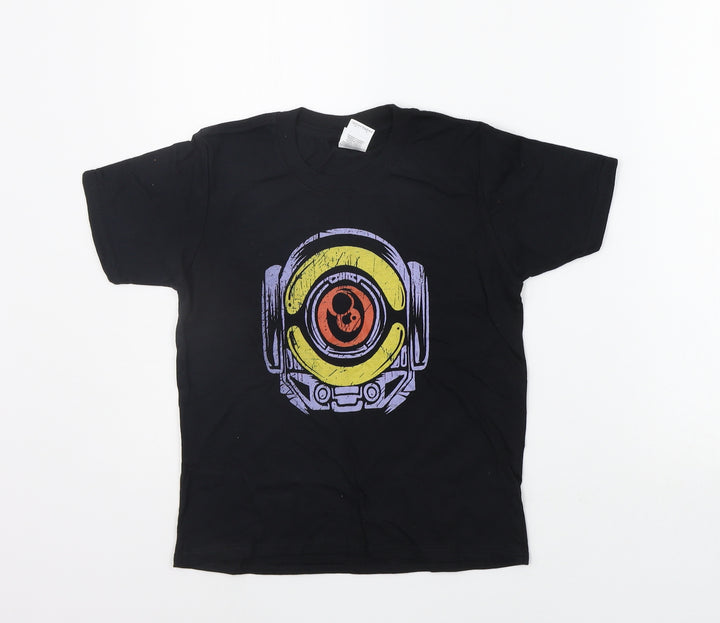 Gildan Girls Black Basic T-Shirt Size S