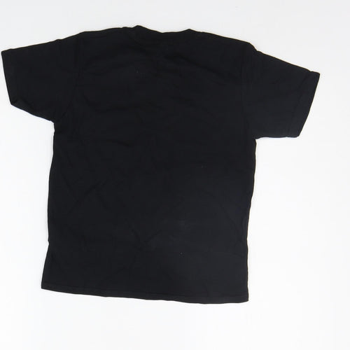 Gildan Girls Black   Basic T-Shirt Size S