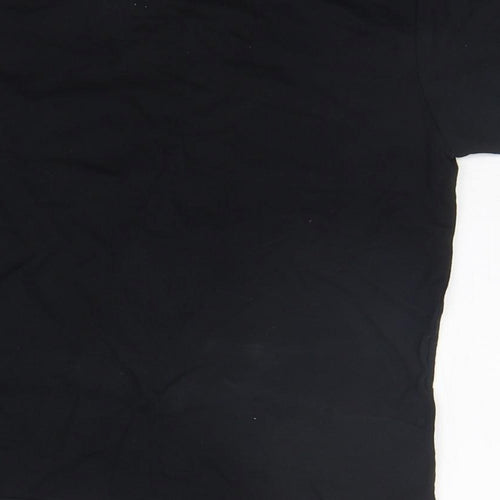 Gildan Girls Black   Basic T-Shirt Size S