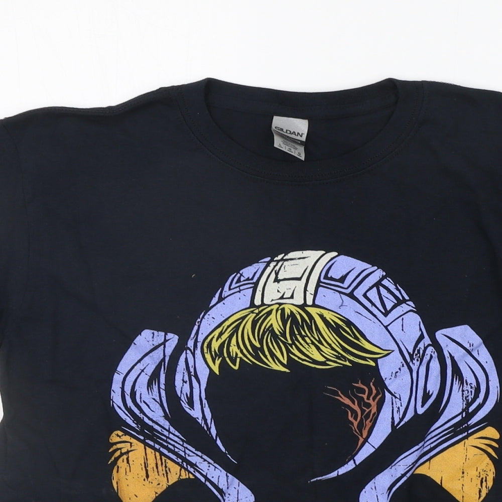 Gildan Womens Blue   Basic T-Shirt Size L