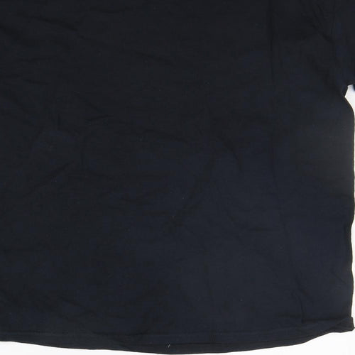 Gildan Boys Black   Basic T-Shirt Size L