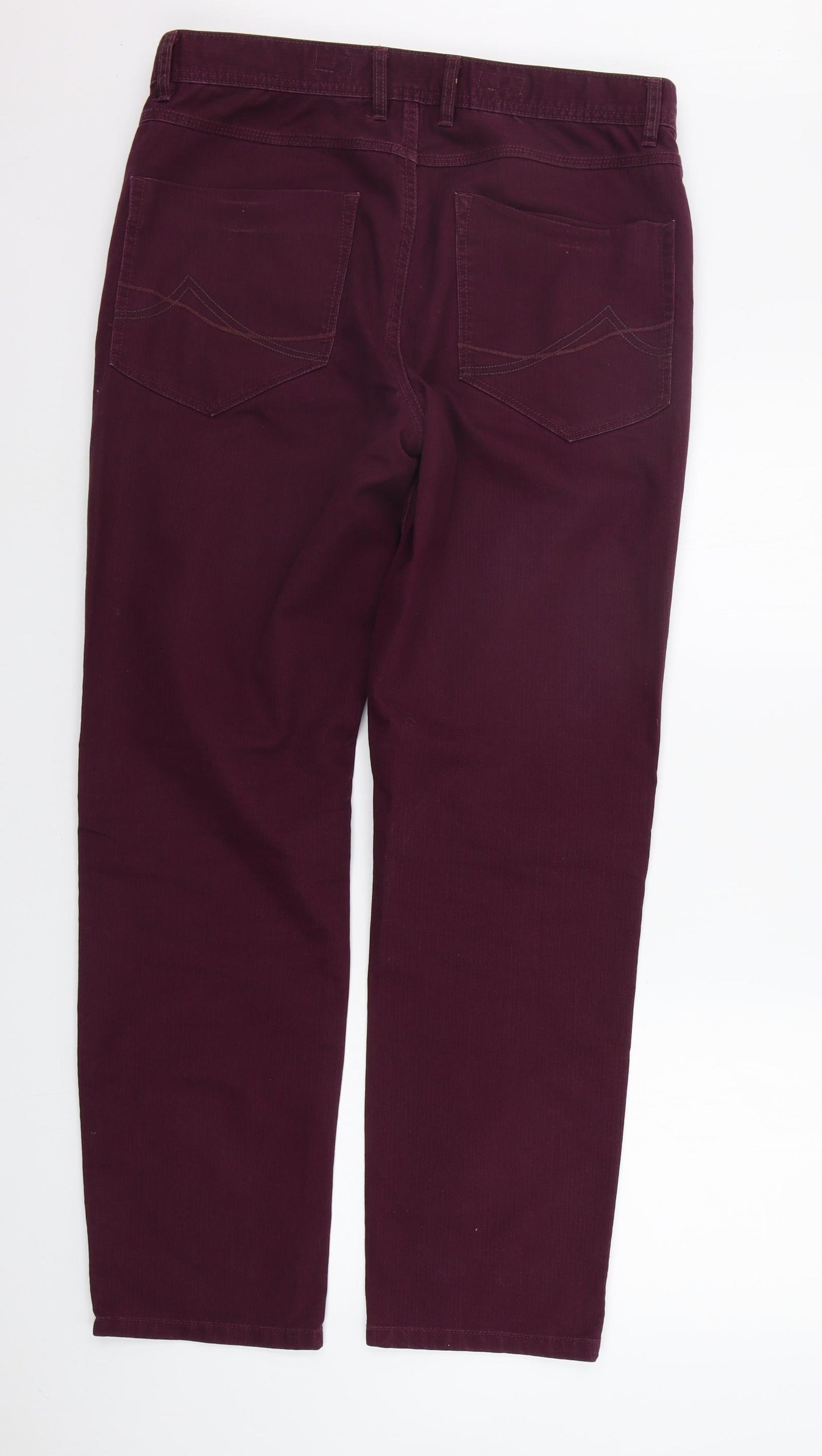 MANTARY  Womens Purple   Straight Jeans Size 36 in L30 in