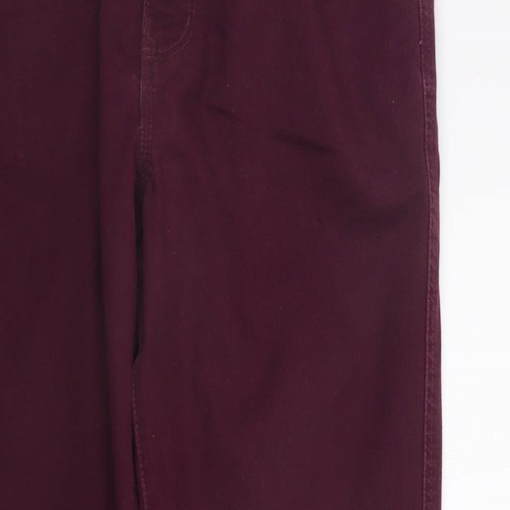 MANTARY  Womens Purple   Straight Jeans Size 36 in L30 in
