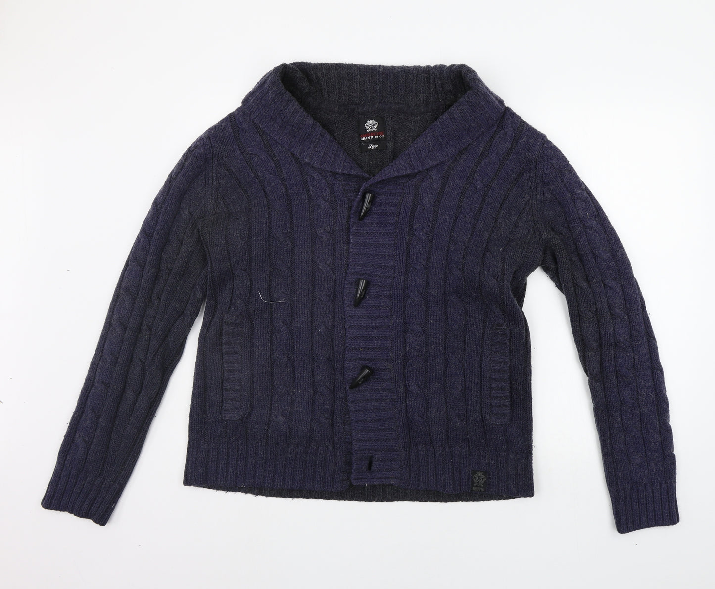 Ambrose Womens Blue   Cardigan Jumper Size L