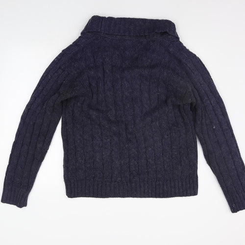 Ambrose Womens Blue   Cardigan Jumper Size L