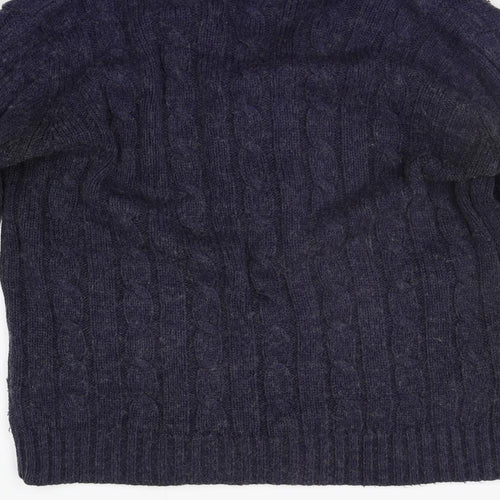 Ambrose Womens Blue   Cardigan Jumper Size L