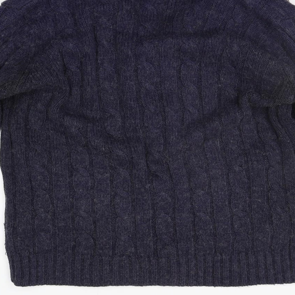 Ambrose Womens Blue   Cardigan Jumper Size L
