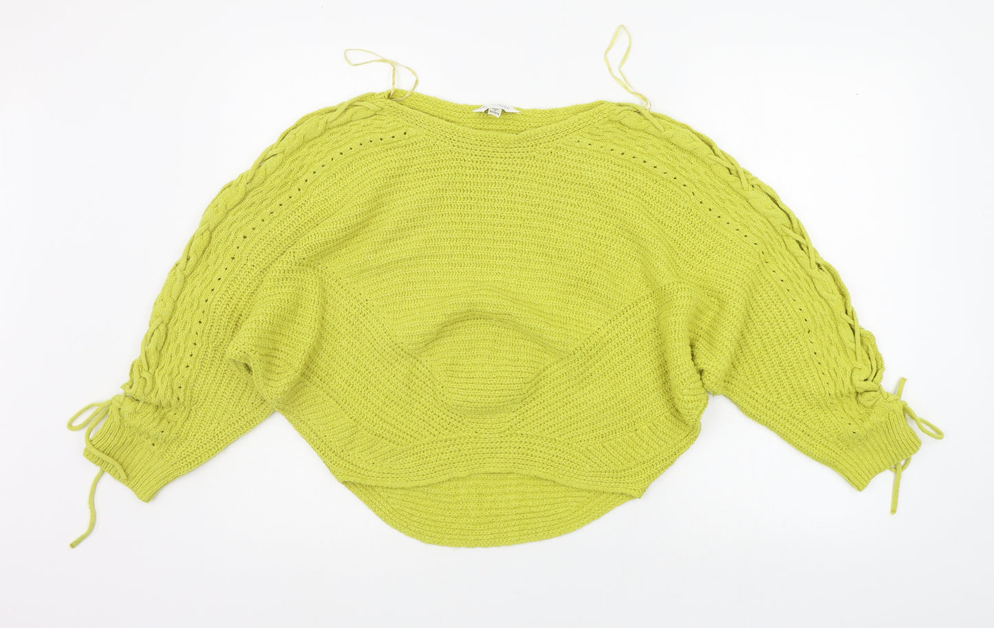 Miss Selfridge Womens Yellow   Pullover Jumper Size 10