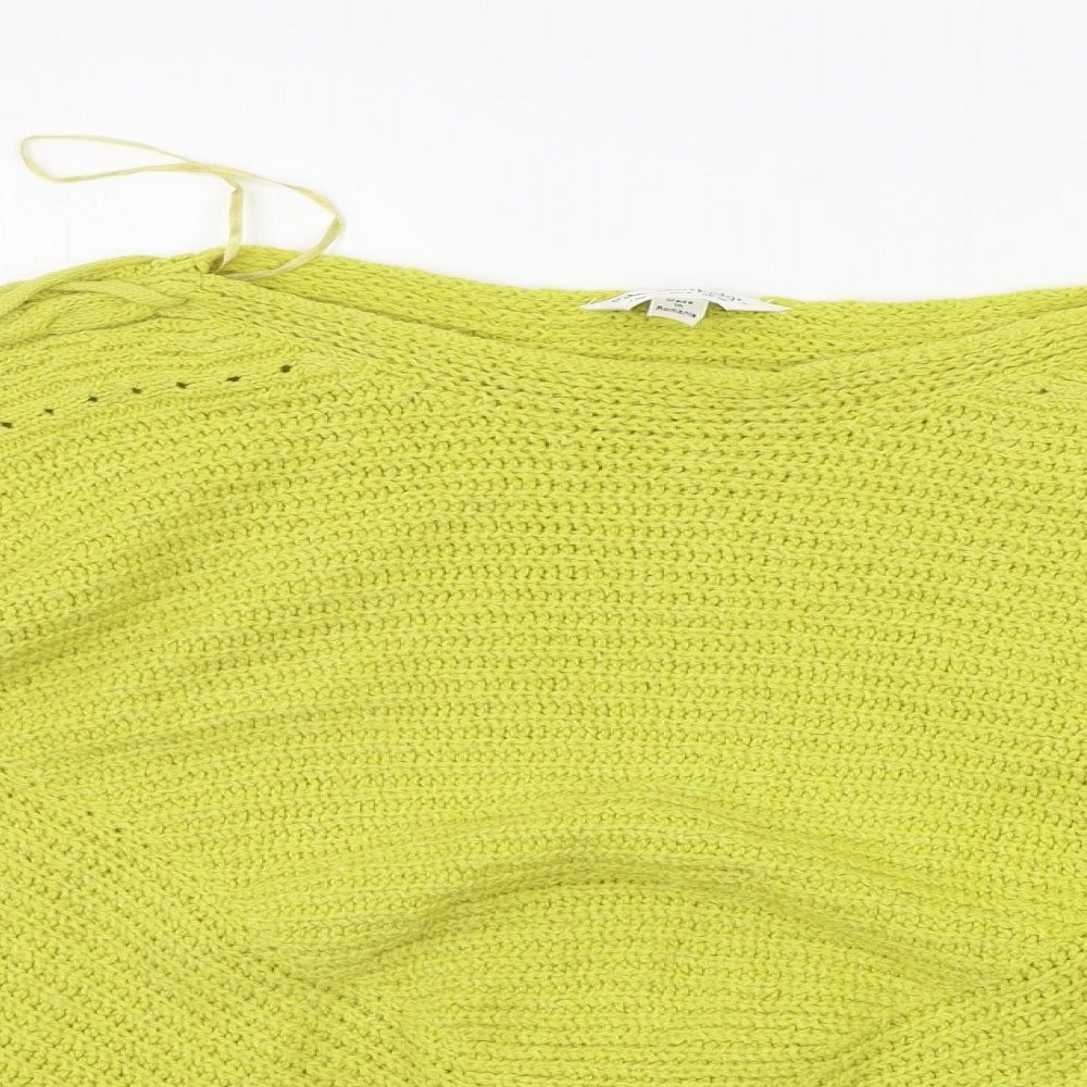 Miss Selfridge Womens Yellow   Pullover Jumper Size 10
