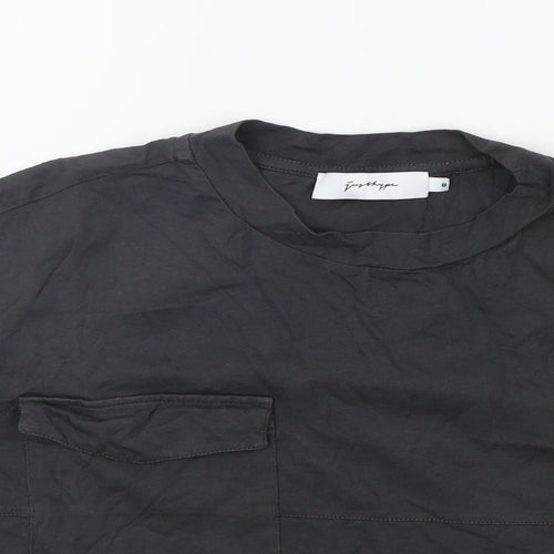 Preworn Womens Grey   Basic T-Shirt Size 8