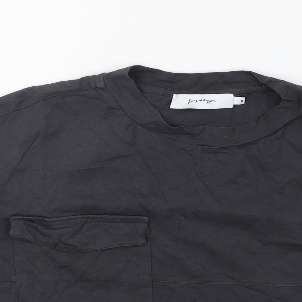 Preworn Womens Grey   Basic T-Shirt Size 8