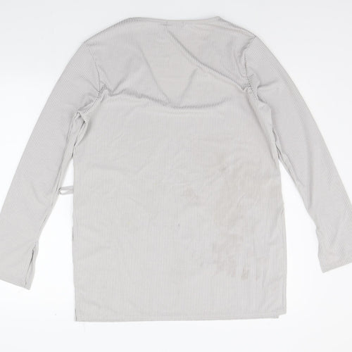 Misspap Womens Grey   Basic T-Shirt Size 12