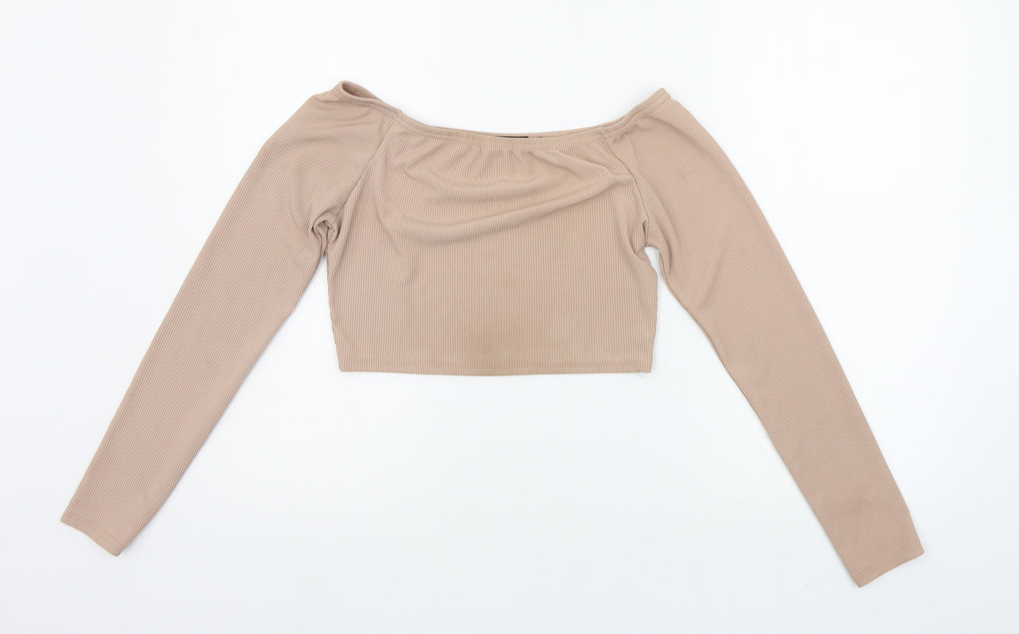 pretylittlething  Womens Beige   Basic Blouse Size 10