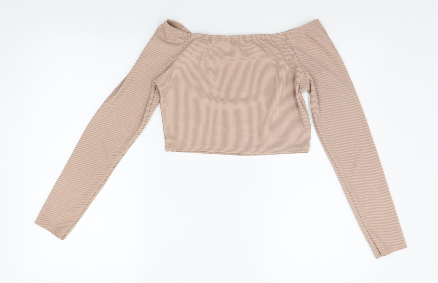 pretylittlething  Womens Beige   Basic Blouse Size 10