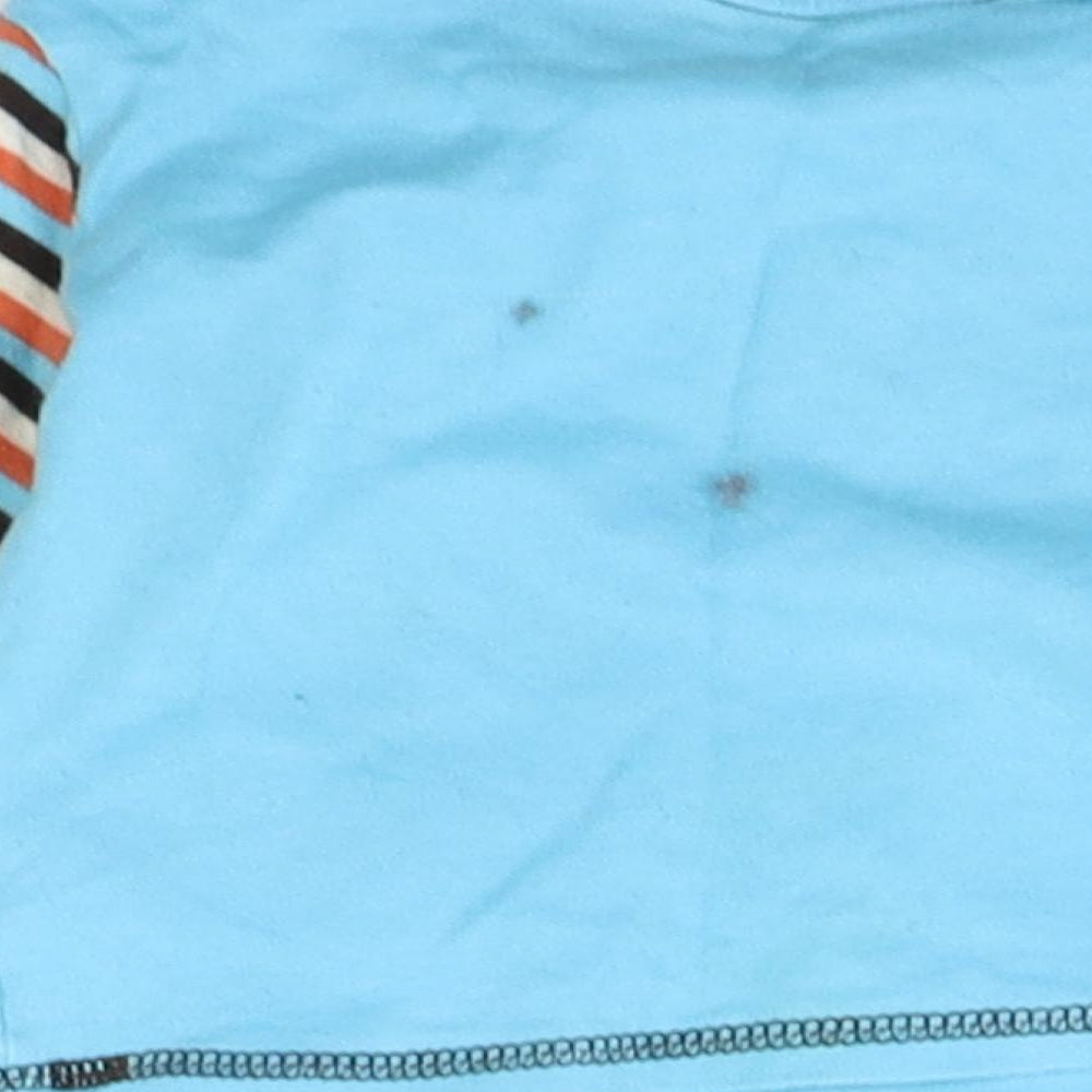 George Baby Blue Striped  Basic T-Shirt Size 3-6 Months