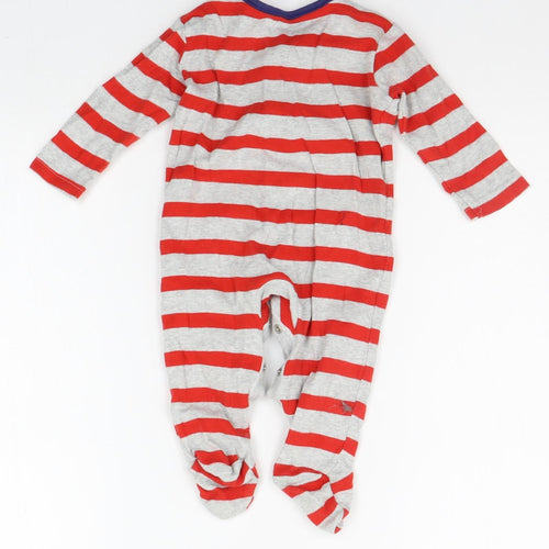 George Baby Red Striped  Babygrow One-Piece Size 3-6 Months
