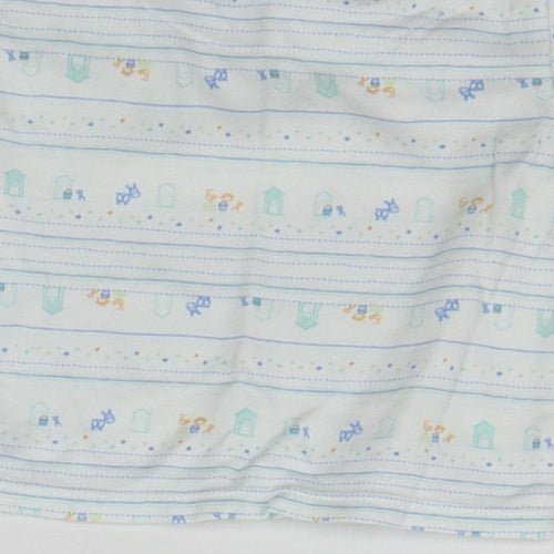 Marks and Spencer Baby White Geometric  Basic T-Shirt Size 3-6 Months