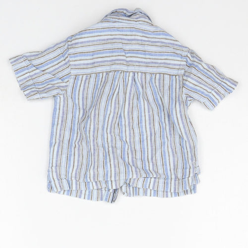 NEXT Baby Blue Striped  Basic Button-Up Size 3-6 Months