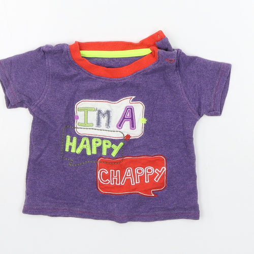 George Baby Purple   Basic T-Shirt Size 3-6 Months
