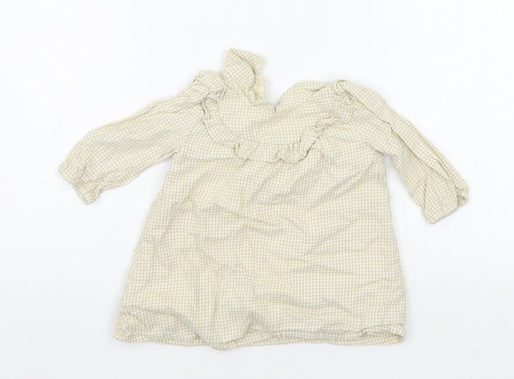 George Baby Beige Check A-Line Size 3-6 Months