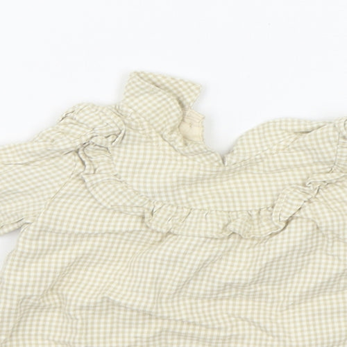 George Baby Beige Check  A-Line  Size 3-6 Months