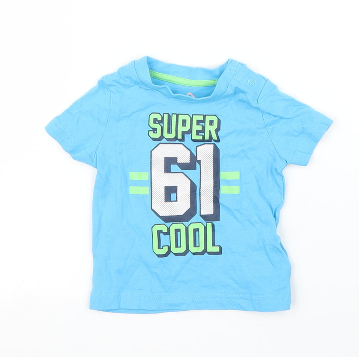 Mothercare Boys Blue   Basic T-Shirt Size 3-6 Months