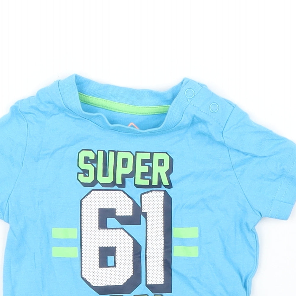 Mothercare Boys Blue   Basic T-Shirt Size 3-6 Months