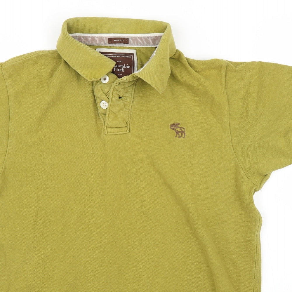 Abercrombie & Fitch Mens Green    Polo Size M