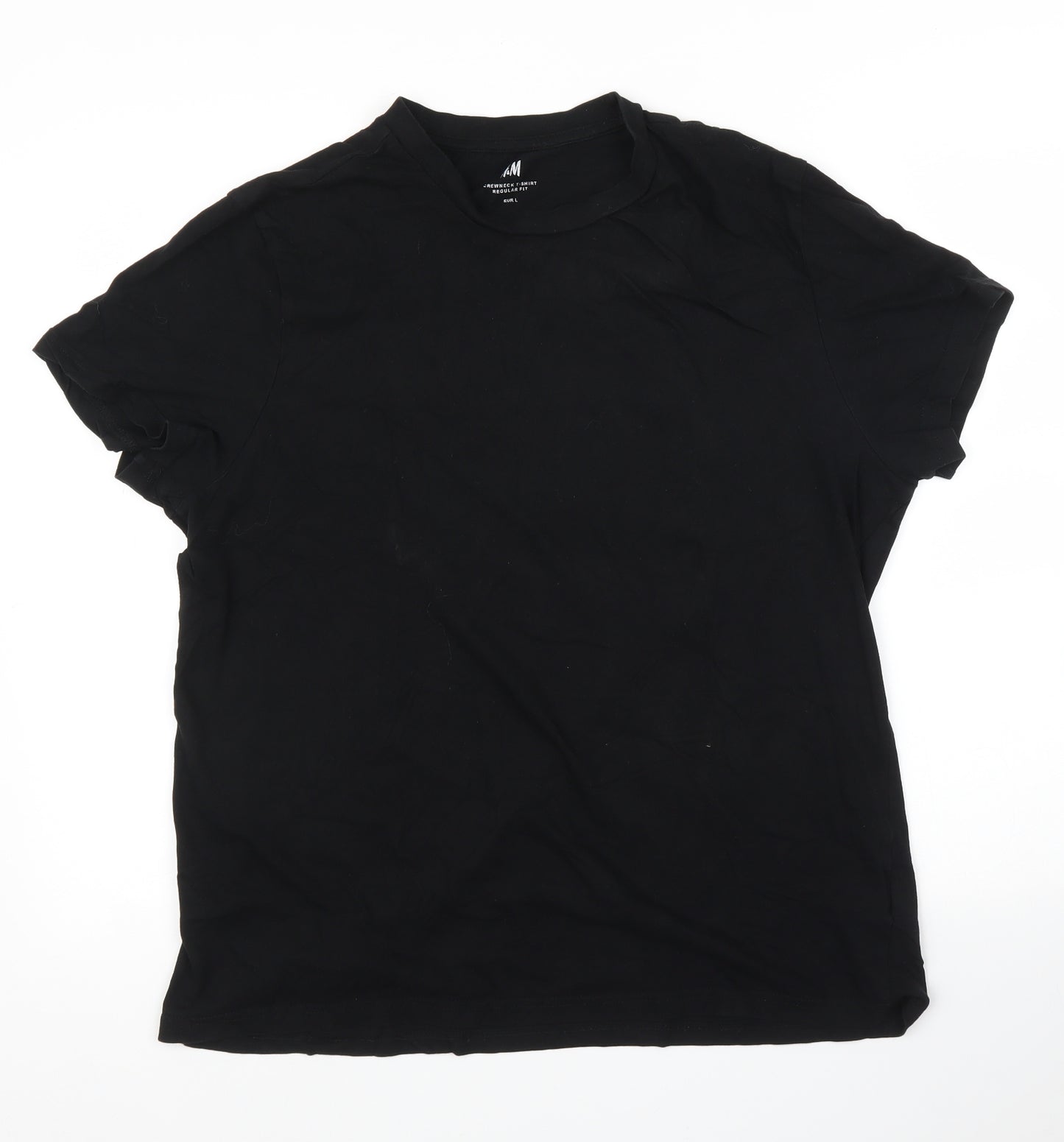 H&M Mens Black    T-Shirt Size L